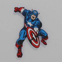 cap.png Captain America Wall Art