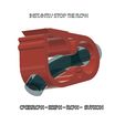 tubing-clamp-02-d12 v12-000.jpg tubing clamp medium size d12  to instantly stop the flow of air or liquids through the type of vinyl hose typically used in homebrew applications tc-02 3dprint