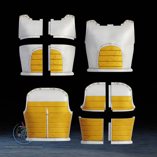 parts2.png Saiyan Armor 3D Printer File STL