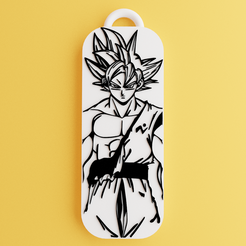 2-6.png Fichier STL Porte-clés Dragon Ball Anime Goku 2・Plan pour imprimante 3D à télécharger