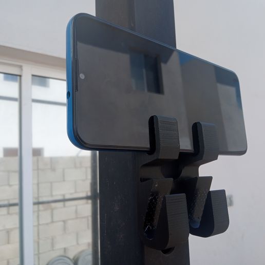 IMG_20220414_152517_136.jpg Cell Phone Holder - Back Squat Rack (Crossfit - Weightlifting)