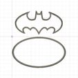Batman 3.JPG Batman Logo Cookie/Fondant Cutter