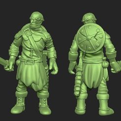 9d6089dabad7d2ae0d9d78a05102e924_display_large.jpg Fichier STL gratuit Miniature - Soldat humain 1 (2017)・Design pour imprimante 3D à télécharger