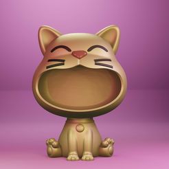 1.jpg STL file cat bowl・3D print model to download
