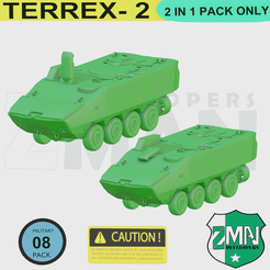 T1.png Файл STL ТАНК TERRAX-2 (2 В 1) V1・Модель 3D-принтера для загрузки