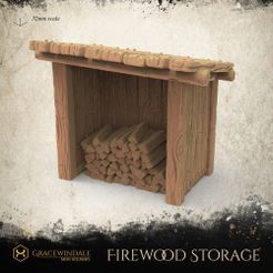 1000X1000-Gracewindale-firewood.jpg STL file Firewood storage・3D print model to download