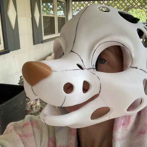 IMG_9627.jpg Canine Fursuit Head Base + Sewing Pattern + Assembly tutorial + Sewing Tutorial