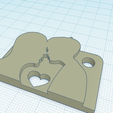 PAPà.png Бесплатный STL файл Father's Day Keychain・Дизайн 3D-печати для загрузки
