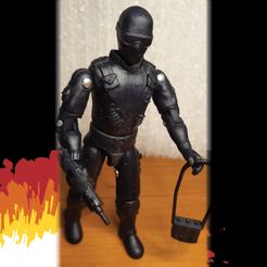 SNAKE EYES // GI Joe // O-Ring Action Figure