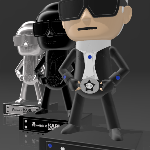 🎨 Fan Art Karl Lagerfeld・ STL File for 3D printing・Cults