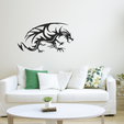 diss.png Mysteriöser Drache - Wall Art Decor
