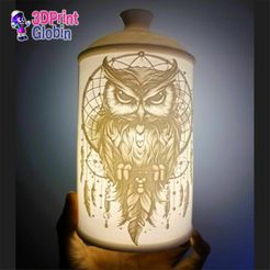 3.jpg OWL DREAMCATCHER NIGHT LIGHT LITOFANIA