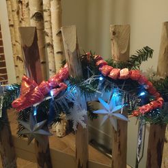 IMG20221219172505.jpg 3D file Flexi articulated christmas dragon in santa clause disguise no support needed・3D print design to download