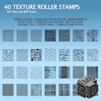 XPS2.png STL file 40 Clay and XPS Foam Texture Roller Stamp・3D print design to download