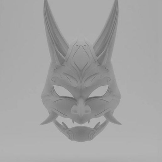 STL file XIAO MASK GENSHIN IMPACT・3D printer model to download・Cults