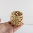 3D-Printed-Voronoi-Tea-light-holder-by-Slimprint-4.jpg Voronoi tea light holder | Home Decor | Slimprint