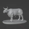 pose_1_bull_base.png Cattle Miniatures/Statues Set (32m and 1:24 scale)