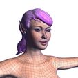 00.jpg Beautiful Naked woman -Rigged 3D model