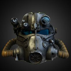 PowerArmorT45HelmetFront.jpg Fallout 4 T-45 Power Armor Helmet for Cosplay