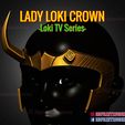 Lady_Loki_Crown_3d_print_model_01.jpg Lady Loki - Sylvie Crown - Marvel Cosplay