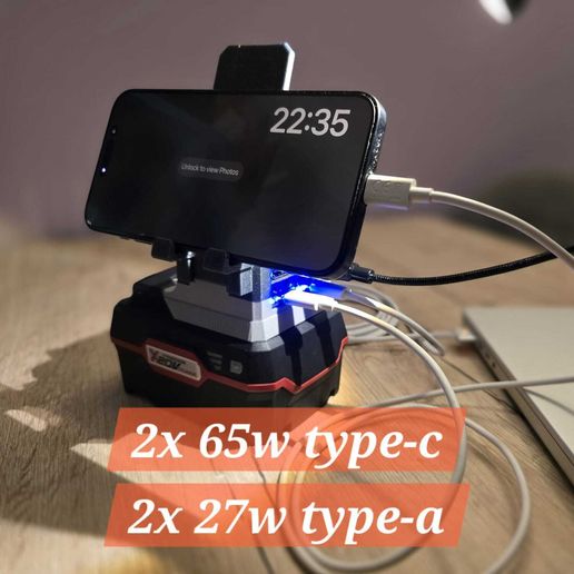 Parkside x20V powerbank >65W power