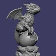 007.jpg Dragon à éclore très détaillé - Miniature imprimable en 3D