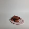 20220315_192844.jpg Fichier STL Poulet rôti ( ??!!!) (Flexi et impression en place, assiette incluse)・Plan pour imprimante 3D à télécharger
