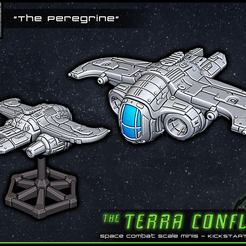 PREVIEW.png STL-Datei "The Peregrine" - Space-combat scale mini kostenlos・3D-Druckvorlage zum Herunterladen