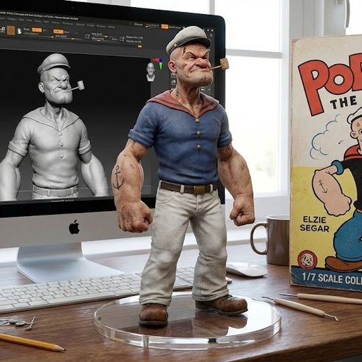 POPEYE THE SAILOR MAN: The Spinach Hero! ⚓ Classic 3D Model