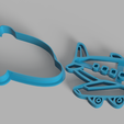 Avion.png Airplane Cookie Cutter