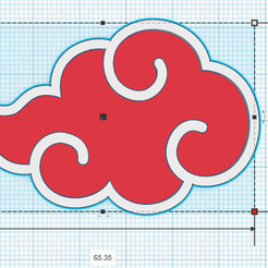 Llavero-Akatsuki.png STL-Datei Packung mit 8 Naruto-Schlüsselringen oder -Anhängern・3D-Drucker-Vorlage zum herunterladen