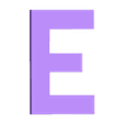 E.stl 3D UK Number Plate Text