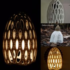 IMG_20210814_174228.jpg STL file Fungus Pendant Lamp・3D printing template to download