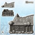 3.jpg Medieval house with thatched roof and round door (25) - Medieval Gothic Feudal Old Archaic Saga 28mm 15mm