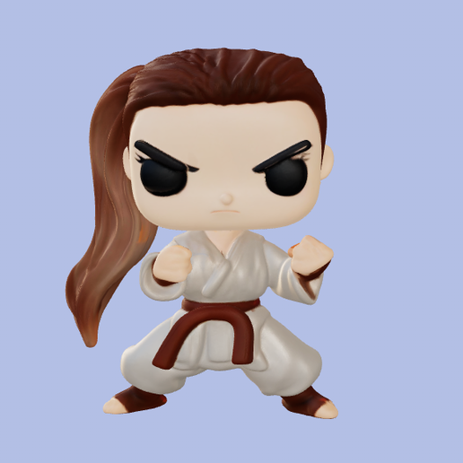 Funko woman Karateca Karate 3D model