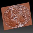 circularPhoenix4.jpg Phoenix 3d model of bas-relief