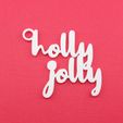 HollyJollyGiftTagWithJumpringPhoto.jpg Holly Jolly - Christmas Gift Tag