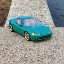 Del-Sol-Front.jpg STL file 92 Del Sol Body Shell (Xmods and MiniZ)・3D printable model to download