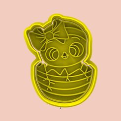 untitled.20.jpg STL file EASTER CHICKEN CUTTER AND STAMP・Model to download and 3D print