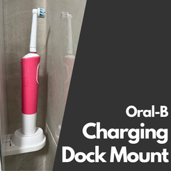 Oral-B-Charging-Dock-Mount.png Free STL file Oral-B Charging Dock Mount・3D printing template to download