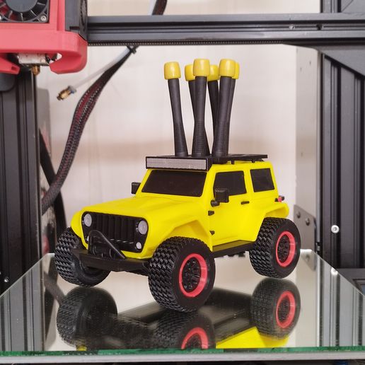 3D printable 2-door JEEP Wrangler - fully printable • made with Ender S1・Cults