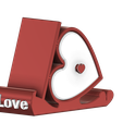 Standphone-Love-Photo-2.png Stand / Holder Phone or Tablet Heart Love with slipcase