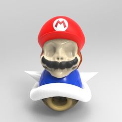 mario.jpg Archivo STL Mario Bross craneo・Plan de impresora 3D para descargar