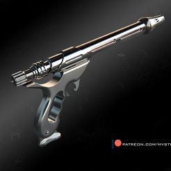 01-Westar34.jpg Fichier 3D Blaster de science-fiction inspiré de Westar 34 _ Blaster de Jango Fett・Plan à imprimer en 3D à télécharger