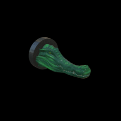 IMG_0374.png Archivo 3D Trofeo Star Wars Cantina Gharial Head para figuras de 3,75" y 6・Modelo para descargar e imprimir en 3D