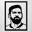 Imagen1-MESSI.png STL file MESSI ARTE DE PARED DECORACIÓN 2D・3D printable model to download