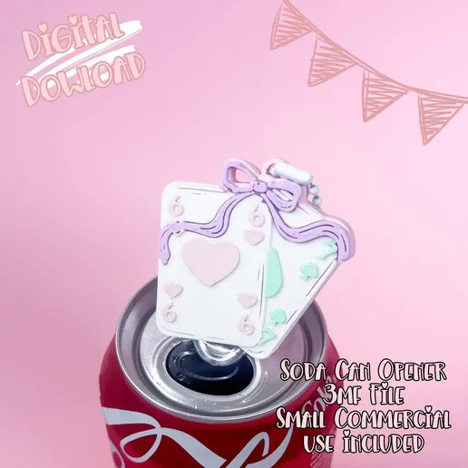 6 7 Soda Can Opener 3D Print File | 2025 Teen Quote Soft Drink Can Opener