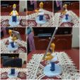 117267779_167952364978813_789738468105443712_n.jpg STL file Phone Holder - Homer Simpson・3D printer design to download