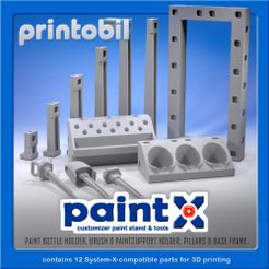 printobil_PaintX.jpg PLAYMOBIL - PAINTX - SYSTEM-X-COMPATIBLE PAINT STATION PARTS FOR CUSTOMIZERS
