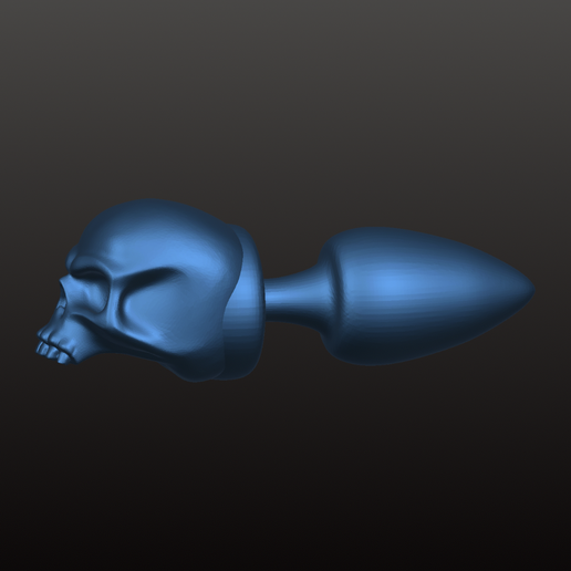 💀 Skull Halloween butt Plug・ STL File for 3D printing・Cults